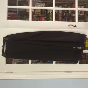 Black gouchos with lace trim